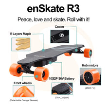 Load image into Gallery viewer, Electric Skateboard Longboard,22 MPH Top Speed, 900W Dual Motor, Max Range 22Miles，Long -Distance Commuting
