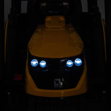 Load image into Gallery viewer, Ride on Tractor with Trailer, Electric Vehicle Toy with 3-Gear-Shift Ground Loader, Treaded Tires, LED Lights, Audio (Yellow)
