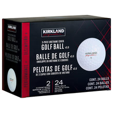 Load image into Gallery viewer, Kirkland Signature V3.0#1654518 Performance Plus 3-Piece Urethane Covered Golf Ball (2 Dozen, 24 Balls)
