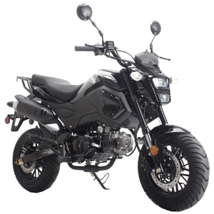 X-PRO 125cc Vader Adult Gas Motorcycle Dirt Motorcycle Street Bike (Black)