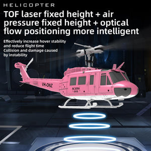 RC Helicopter - 1/48 Scale 2.4G 6CH Flybarless Remote Control Helicopter Model, 3D Stunt Flight & High-Precision RC Airplane