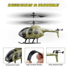 Load image into Gallery viewer, Remote Control Helicopter for Kids, Camouflage RC Helicopter, 2.4GHz Radio Controlled Airplane with Gyro 3 Channel Indoor Toy
