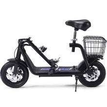 Load image into Gallery viewer, MotoTec Metro 36v 350w Lithium Electric Scooter Black

