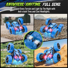 Load image into Gallery viewer, Hamdol Remote Control Stunt Car for Kids, 360° Spinning Double-Sided RC Toy with Headlights
