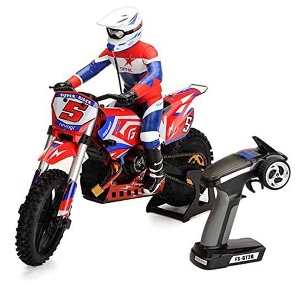 SR5 1/4 Scale Super Rider RC Motorcycle Brushless RTR 1/4 Scale Dirt B ...