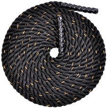 Load image into Gallery viewer, Fitvids Battle Rope 1.5Inch 2 Inch Diameter Poly Dacron 30 FT – 40 FT – 1.5-Inch, 30FT – Black

