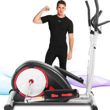 Load image into Gallery viewer, ANCHEER Elliptical Exercise Machine - Black with Red
