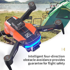 GPS Drone with 8K Dual Camera for Adults, 60 Mins Flight with 3 Batteries, Foldable Brushless Motor FPV RC Quadcopter with Carrying Case