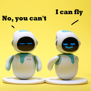 Cute Robot Pets Toys with Abundant Emotions, Your Perfect Interactive Companion at Home or Workspace (Blue Combination)