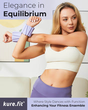 Load image into Gallery viewer, kure.fit Pilates Weight | Wrist &amp; Ankle Weights for Women | Weighted Bangles | 1LB Set of 2- Lilac
