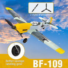Load image into Gallery viewer, Remote Control RTF Airplane, 4 Channel 6-Axis Gyro Park Flyer RC Plane BF109, WW2 Warbird Aircraft Toy Gift for Adults &amp; Kids
