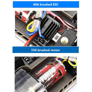 RC Cars 1/10 High Speed Remote Control Car for Kids Adults 4X4 Off Road Monster Trucks, 550 Motor 2.4GHz All Terrain