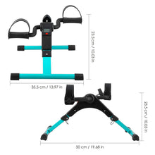 Load image into Gallery viewer, Folding Pedal Exerciser, Mini Exercise Bike Under Desk Bike Foot Pedal Exerciser - Green
