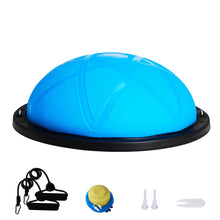 Load image into Gallery viewer, VEVOR 23-inch Half Exercise Ball Trainer, 660 lbs Capacity Balance Ball, Includes Resistance Bands - Particle Blue
