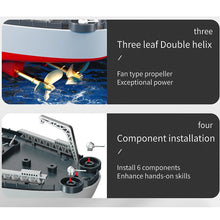 Load image into Gallery viewer, Remote Control Ship RC Warship Aircraft Carrier Battleship Destroyer ship add Watch Controller w/ 2-Battery 2-Controllers
