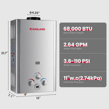 Load image into Gallery viewer, GASLAND Outdoor Propane Tankless Water Heater | 2.64GPM 10L | CSA Certified
