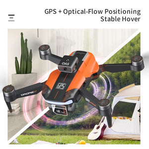 GPS Drone with 8K Dual Camera for Adults, 60 Mins Flight with 3 Batteries, Foldable Brushless Motor FPV RC Quadcopter with Carrying Case