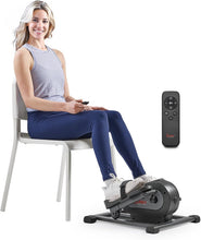 Load image into Gallery viewer, Sunny Health &amp; Fitness Smart Motorized Mini Elliptical Trainer - Gray
