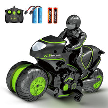 Load image into Gallery viewer, RC Motorcycle, High Speed Remote Control Motorcycle, 2.4GHz 360 Rotating Drift Stunt Car Motorbike Toy (Green)
