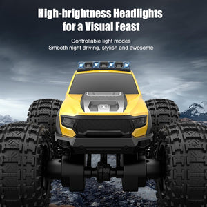 Amphibious Remote Control Car Waterproof Monster Truck Toys for Kid 4WD All Terrain Off Road RC Cars 2.4G RC Trucks (RED)