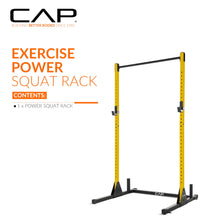 Load image into Gallery viewer, CAP Barbell Power Rack with Pull Up Bar &amp; Attachments - Yellow
