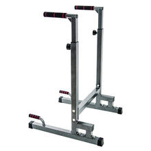Load image into Gallery viewer, BalanceFrom Steel Frame Multi-Functional Home Gym Exercise Fitness Dip Stand Station - Gray
