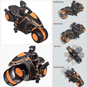 Remote Control Motorcycles, 360° Spinning Action Rotating Drift Stunt Motorbike 2WD High Speed Rc Motorbikes 2.4Ghz