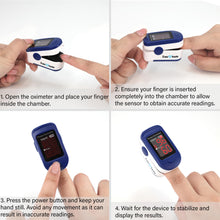 Load image into Gallery viewer, Zacurate 500BL Fingertip Pulse Oximeter Blood Oxygen Saturation Monitor
