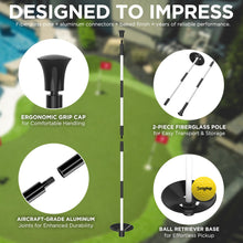 Load image into Gallery viewer, KINGTOP 3 ft Striped Golf Flagstick Sets, Numbers 1 to 4, 4 Pack
