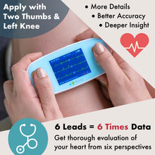 Load image into Gallery viewer, EMAY 6L Portable ECG Monitor | Record ECG and Heart Rate in 6 Channels -Blue
