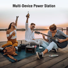 Load image into Gallery viewer, Portable Power Station 300W MARBERO 237Wh Camping Solar Generator Backup Lithium Battery with Pure Sine Wave 110V AC Outlet, USB C, USB A, DC for Outdoors Camping CPAP Home Blackout Emergency
