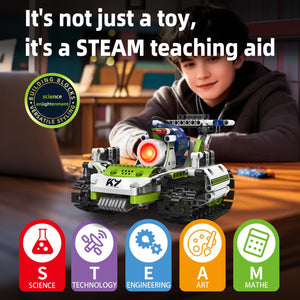 STEM Robotics Kit for Kids Ages 8-12,5 In1 Robot Building Kit Toys,337 Pcs Blocks App & Remote Control Robot Building Set