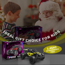 Load image into Gallery viewer, 1:16 Scale RC Car for Kids, 2.4GHz High-Speed Electric Monster Truck, 20km/h, Dual 1000mAh Rechargeable Batteries
