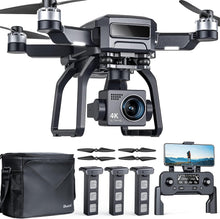 Load image into Gallery viewer, F7 Pro Drones with Camera for Adults 4K UHD Aerial, 3-Axis Gimbal, 10000FT Control, 75 Mins Flight Time with 3 Batteries, GPS Follow
