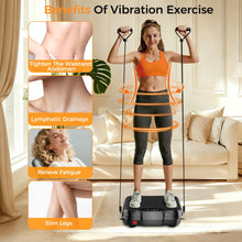 Load image into Gallery viewer, Trekora Vibration Plate Exercise Machine, Curved Vibration Plate for Lymphatic Drainage Weight Loss, 500 Lbs Capacity Shake Platform with 250 speeds Full Body Workout Equipment for Home Women Men
