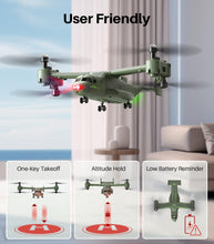 Load image into Gallery viewer, Military RC Helicopter, 4 Channel Remote Control Helicopter with High &amp; Low Speed, Multiple Stunt Flying, Altitude Hold, Army Model
