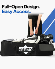 Load image into Gallery viewer, ZEEMO Full-Open Golf Travel Bag for Airlines, Wheeled Club Carrier Bag
