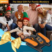 Load image into Gallery viewer, Under Desk Elliptical Machine, Electric Elliptical Exerciser for Senior, Quiet &amp; Small Electric Seated Pedal Exerciser for Home with Monitor, Remote Control &amp; 12 Adjustable Speeds (Orange)
