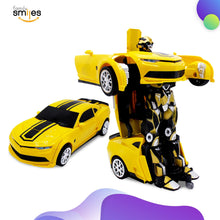 Load image into Gallery viewer, Kids Transforming Robot RC Car Toys for Boys 8-13 Remote Control Gift Yellow

