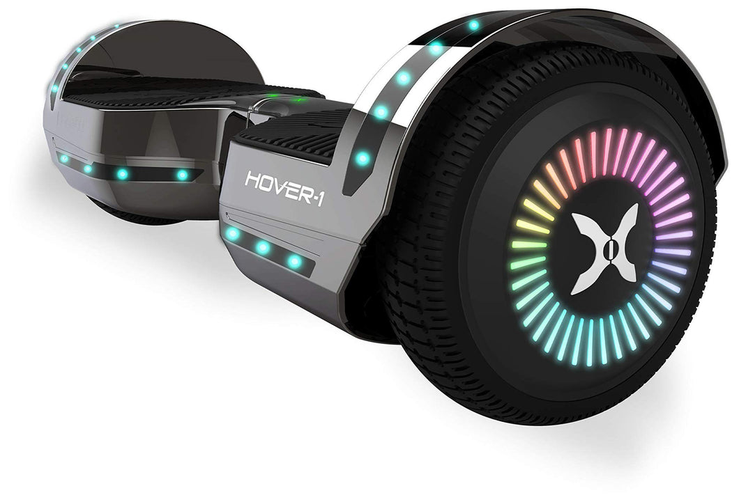Hover-1 Chrome 2.0 Electric Self-Balancing Hoverboard with 7 mph Max Speed, Dual 200W Motors, 6 Mile Range, and 6.5” Wheels