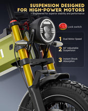 Load image into Gallery viewer, 5600W Dual Motor eBike,2025 A8 PRO MAX Electric Bike,45MPH 60V 70/80Ah Electric Bike for Adults,200Miles Long Range,20x4 Fat Tire All Terrain Ebikes
