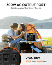 Load image into Gallery viewer, Solar Powered Generator, 300W Portable Power Station with Solar Panel 40W
