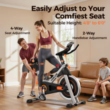 Load image into Gallery viewer, YOSUDA Exercise Bike, Brake Pad Stationary Bike for Home -Magnetic-Black
