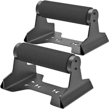 Load image into Gallery viewer, SELEWARE Push Up Bars, Heavy-Duty Steel Pushup Stands with NBR Rubber Covered Wood Handles, Non-Slip Lion Design Base Parallettes Bars for Push Ups, Calisthenics, Handstand &amp; Strength Training
