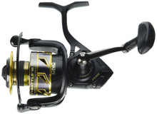 Load image into Gallery viewer, PENN Battle III Spinning Inshore Fishing Reel, HT-100 Front Drag, max of 15lb | 6.8kg, Made with Sturdy All-Aluminum Composition for Durability,Black/Gold
