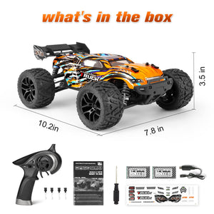 RC Cars, 1:18 Remote Control Car For Adults, 4wd High-Speed Hobby RC Truck 36km/h Fast RC Drift Car Waterproof Off-Road Electric RC