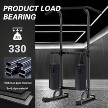 Load image into Gallery viewer, soges Power Tower Pull Up &amp; Dip Station Multi-Function Home Strength Training -Black
