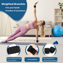 Load image into Gallery viewer, Wrist and Ankle Weights for Women &amp; Men 2 Pack (1lb Each) (White)
