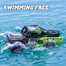 Load image into Gallery viewer, Monster Truck Toys for Boys 4-12 - 1/16 Scale Waterproof Amphibious 4WD RC Car w/ 2 Batteries (50 Min),Q191 Remote Control Car, Blue
