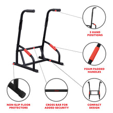 Load image into Gallery viewer, Sunny Health &amp; Fitness Multifunction Dip Station and Pull Up Strength Bar
